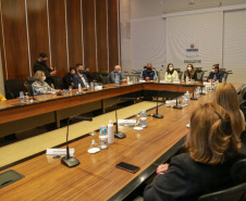 Representantes das três entidades sociais vencedoras do Prêmio Ação Solidária Paraná de 2020 foram recebidos no Palácio Iguaçu, nesta quinta-feira (16), para a entrega do troféu e certificado de reconhecimento da competição de solidariedade promovida pelo Governo do Estado