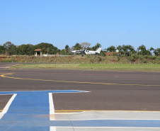 O projeto de estruturação do Aeroporto Orlando de Carvalho busca a Certificação Operacional do aeródromo junto à Agência Nacional de Aviação Civil (Anac) para receber voos regulares. As obras  incluem recapeamento e ampliação da pista,  ampliação do pátio de estacionamento de aeronaves; adequação e ampliação do terminal de embarque e desembarque de passageiros; ainda a construção de instalações para o Corpo de Bombeiros.   05/08/2020 -  Foto: Geraldo Bubniak/AEN