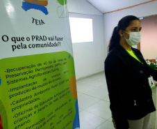 A Portos do Paraná promoveu na quinta-feira (16), na bacia hidrográfica do Baixo Rio Cachoeira, em Antonina, uma reunião com agricultores locais sobre o Programa de Recuperação de APPs Degradadas (PRAD).  - Paranaguá, 17/09/2021  -  Foto: Pierpaolo Notta/Portos do Paraná
