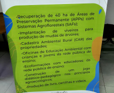A Portos do Paraná promoveu na quinta-feira (16), na bacia hidrográfica do Baixo Rio Cachoeira, em Antonina, uma reunião com agricultores locais sobre o Programa de Recuperação de APPs Degradadas (PRAD).  - Paranaguá, 17/09/2021  -  Foto: Pierpaolo Notta/Portos do Paraná