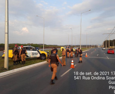 Operação Tríade reforça presença da Polícia Militar na Capital e RMC  -  Curitiba, 19/09/2021  -  Foto: SESP-PR
