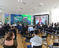 O governador Carlos Massa Ratinho Junior participa nesta segunda-feira (20), do Lançamento da Business Experience - Expo Dubai -  20/09/2021 - Foto: Geraldo Bubniak/AEN