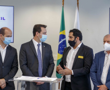 20.09.2021 -  Governador Carlos Massa Ratinho Junior assina convenio Casa Facil
prefeito Jorge Derbli
Foto Gilson Abreu