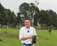 Nesta terça-feira (21), o Dia da Árvore foi comemorado em diversos municípios do Paraná com a distribuição e plantio de mais de 400 mil mudas de espécies nativas. As mudas foram distribuídas pelo Instituto Água e Terra (IAT) que possui 19 viveiros florestais e dois laboratórios de sementes de árvores nativas. Foto: Alessandro Vieira/SEDEST