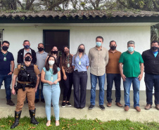 O Departamento de Estradas de Rodagem do Paraná (DER/PR) participou nesta terça-feira (21) da primeira reunião para discutir medidas a serem tomadas na travessia da Baia de Guaratuba   - Foto: DER
