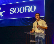 Governador Carlos Massa Ratinho Junior, participou da inauguração da nova planta industrial da Sooro Renner, líder nacional na produção de proteínas derivadas do soro de leite, em Marechal Cândido Rondon - Presentes, o 
prefeito Marcio Rauber e o diretor-presidente da Sooro Renner, William da Silva  - Marechal Cândido Rondon, 22/09/2021  -  Foto: Gilson Abreu/AEN