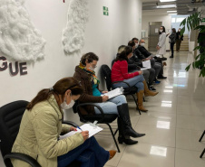 Secretaria de Estado da Saúde mobiliza servidores para doação de sangue. Foto:SESA