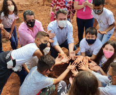 O secretário do Desenvolvimento Sustentável e do Turismo (Sedest), Márcio Nunes, inaugurou, nesta quinta-feira (23), o primeiro Parque Urbano do Paraná no município de Araruna, no Centro-Oeste do Estado.  - Araruna, 23/09/2021  -  Foto: SEDEST