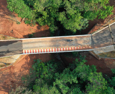 O secretário do Desenvolvimento Sustentável e do Turismo (Sedest), Márcio Nunes, inaugurou, nesta quinta-feira (23), o primeiro Parque Urbano do Paraná no município de Araruna, no Centro-Oeste do Estado.  - Araruna, 23/09/2021  -  Foto: Alessandro Vieira/SEDEST