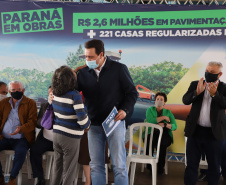 Governador Carlos Massa Ratinho Junior entrega Títulos de Regularização Fundiária e libera recursos em Irati -  Irati, 24/09/2021  -  Foto: Ari Dias/AEN