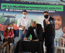 Governador Carlos Massa Ratinho Junior entrega Títulos de Regularização Fundiária e libera recursos em Irati -  Irati, 24/09/2021  -  Foto: Ari Dias/AEN