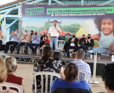 Governador Carlos Massa Ratinho Junior entrega Títulos de Regularização Fundiária e libera recursos em Irati -  Irati, 24/09/2021  -  Foto: Ari Dias/AEN