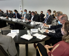 Nesta quinta-feira (23/09), o Secretário da Segurança Pública do Paraná, Romulo Marinho Soares, participou da reunião nacional do Conselho dos Secretários de Estado da Justiça, Cidadania, Direitos Humanos e Administração Penitenciária (CONSEJ), em Pernambuco (PE). -  Curitiba, 24/09/2021  - Foto: SESP