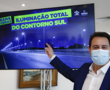 Governador Carlos Massa Ratinho Junior  assina lançamento do Edital de Iluminação do Contorno Sul  -  Curitiba, 27/09/2021  -  Foto: Jonathan Campos/AEN