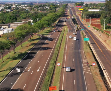 O Departamento de Estradas de Rodagem do Paraná (DER/PR) liberou neste final de semana o tráfego de veículos sobre a nova trincheira da BR-277 em Santa Terezinha de Itaipu, na região Oeste.  -  Curitiba, 27/09/2021  -  Foto: DER