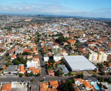 Vista aérea de Ponta Grossa. Foto: José Gomercindo/AEN