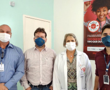 Sou portuário, sou voluntário: colaboradores fazem campanha de doação de sangue  -  Paranaguá, 27/09/2021  - Foto: Rodrigo Sell/Portos do Paraná