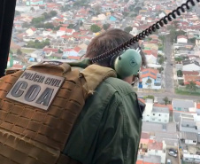 Operação da PCPR mira organização criminosa responsável por furtos em prédios comerciais . Foto: PCPR