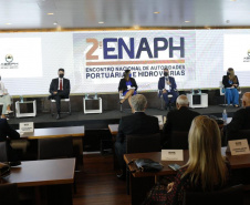 Autoridades portuárias de Norte a Sul do país estão reunidas, nesta terça (28) e quarta-feira (29), em Brasília/DF, para o Fórum Nacional de Logística e Infraestrutura Portuária (Brasil Export 2021). A edição nacional do evento faz uma síntese dos fóruns realizados nas seis regionais, ao longo deste ano. - Brasília, 28/09/2021  -  Foto: Alessandro Dias/Brasil Export