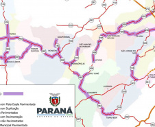 O Departamento de Estradas de Rodagem do Paraná (DER/PR) publicou em diário oficial a homologação da licitação para realizar serviços de conservação e manutenção em 307,56 quilômetros de rodovias na região Noroeste do Estado. -  Curitiba, 28/09/2021  -  Foto: DER
