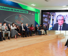 O governador Carlos Massa Ratinho Junior assina nesta terca-feira (28), acordo de cooperação para impulsionar Objetivos de Desenvolvimento Sustentável no Paraná. Na foto, embaixador da União Europeia no Brasil, Ignácio Ibanez - 28/09/2021 - Foto: Geraldo Bubniak/AEN