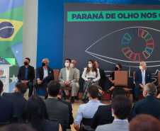 O governador Carlos Massa Ratinho Junior assina nesta terca-feira (28), acordo de cooperação para impulsionar Objetivos de Desenvolvimento Sustentável no Paraná. - 28/09/2021 - Foto: Geraldo Bubniak/AEN