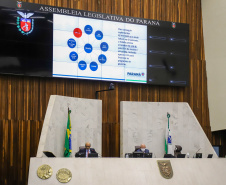 O secretário de Estado da Fazenda, Renê Garcia Júnior, apresenta os dados do Governo relativos ao cumprimento das metas fiscais referente ao 2º quadrimestre de 2021 - de maio a agosto deste ano. Foto: Ari Dias/AEN