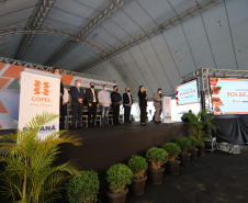 O governador Carlos Massa Ratinho Junior, o ministro de Minas e Energia, Bento Albuquerque, e o presidente da Copel, Daniel Pimentel Slaviero, inauguram de forma virtual nesta sexta-feira (1º) a Pequena Central Hidrelétrica Bela Vista, em Verê, no Sudoeste do Estado.    01/10/2021 - Foto: Geraldo Bubniak/AEN