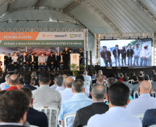 O governador Carlos Massa Ratinho Junior, o ministro de Minas e Energia, Bento Albuquerque, e o presidente da Copel, Daniel Pimentel Slaviero, inauguram de forma virtual nesta sexta-feira (1º) a Pequena Central Hidrelétrica Bela Vista, em Verê, no Sudoeste do Estado.    01/10/2021 - Foto: Geraldo Bubniak/AEN