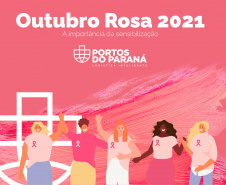 Portos do Paraná promove conscientização sobre o câncer de mama no Outubro Rosa.