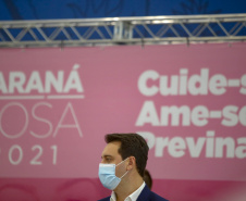 04.10.2021 - Governador Carlos Massa Ratinho Junior, participa do lançamento do Parana Rosa 2021.
Foto Gilson Abreu/AEN