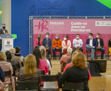 04.10.2021 - Governador Carlos Massa Ratinho Junior, participa do lançamento do Parana Rosa 2021.
Foto Gilson Abreu/AEN