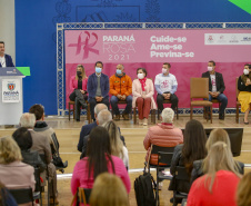 04.10.2021 - Governador Carlos Massa Ratinho Junior, participa do lançamento do Parana Rosa 2021.
Foto Gilson Abreu/AEN