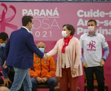04.10.2021 - Governador Carlos Massa Ratinho Junior, participa do lançamento do Parana Rosa 2021.
Foto Gilson Abreu/AEN
