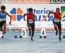 Seis ouros, seis pratas e cincos bronzes esses foram os resultados dos atletas do Paraná no Campeonato Brasileiro Loterias Caixa Sub-16 de Atletismo que ocorreu no último final de semana no Centro Nacional de Treinamento em Atletismo de Cascavel. O evento tem apoio do Governo do Paraná, por meio da Superintendência do Esporte, da Federação de Atletismo do Paraná (FAP) e da Prefeitura de Cascavel.-  Curitiba, 05/10/2021 - Foto: WAGNER CARMO/CBAT