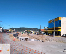 Desvios Matinhos - Lembrete dos desvios de trânsito em Matinhos devido à obra de duplicação, para os turistas que vão ao litoral no feriadão  -  Curitiba, 06/10/2021  -  Foto: DER