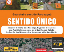Desvios Matinhos - Lembrete dos desvios de trânsito em Matinhos devido à obra de duplicação, para os turistas que vão ao litoral no feriadão  -  Curitiba, 06/10/2021  -  Foto: DER