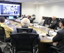 Secretários de estado da segurança pública reúnem-se para avaliação da operação Fronteiras e Divisas Integradas I   -  Curitiba, 06/10/2021  -  Foto: SESP-PR