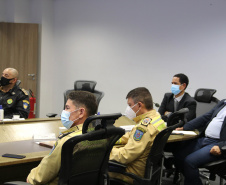 Secretários de estado da segurança pública reúnem-se para avaliação da operação Fronteiras e Divisas Integradas I   -  Curitiba, 06/10/2021  -  Foto: SESP-PR