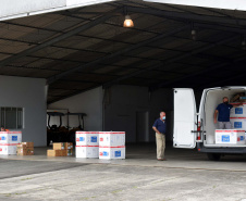 583,6 mil vacinas contra a Covid-19 são distribuídas nesta quarta. Foto: Américo Antonio/SESA