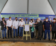 O governador em exercício Darci Piana vistoriou nesta quinta-feira (07) a construção do novo trevo da PR-281, e inaugurou uma unidade do Meu Campinho no distrito de Doutor Antonio Paranhos, em São Jorge D’Oeste, na região Sudoeste do Paraná. - São Jorge D’Oeste, 07/10/2021 -  Foto: Gilson Abreu/AEN