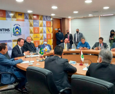 O secretário da Segurança Pública do Paraná, Romulo Marinho Soares, participou nos dias 6 e 7 de outubro da 78ª Reunião Ordinária do Colégio Nacional dos Secretários de Segurança Pública (Consesp), em Palmas (TO). - Palmas, (TO), 07/10/2021  -  Foto: SESP-PR