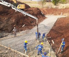 Obra de correção de greide de pontos de alagamentos da rodovia PR-650 entre Godoy Moreira e São João do Ivaí  -  Curitiba, 08/10/2021  -  Foto: DER