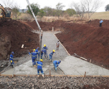 Obra de correção de greide de pontos de alagamentos da rodovia PR-650 entre Godoy Moreira e São João do Ivaí  -  Curitiba, 08/10/2021  -  Foto: DER