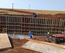 Obra de correção de greide de pontos de alagamentos da rodovia PR-650 entre Godoy Moreira e São João do Ivaí  -  Curitiba, 08/10/2021  -  Foto: DER