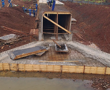 Obra de correção de greide de pontos de alagamentos da rodovia PR-650 entre Godoy Moreira e São João do Ivaí  -  Curitiba, 08/10/2021  -  Foto: DER