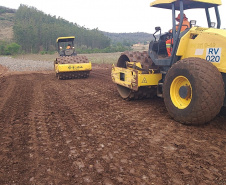 Obra de correção de greide de pontos de alagamentos da rodovia PR-650 entre Godoy Moreira e São João do Ivaí  -  Curitiba, 08/10/2021  -  Foto: DER