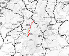 Obra de correção de greide de pontos de alagamentos da rodovia PR-650 entre Godoy Moreira e São João do Ivaí  -  Curitiba, 08/10/2021  -  Foto: DER