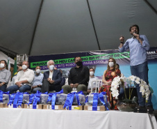 No evento de inauguração do Meu Campinho, o governador em exercício também fez o repasse de kits de robótica do Governo do Estado ao município. Foto: Gustavo Pontes/SEDU