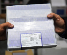 Paraná recebe mais 154.440 vacinas contra a Covid-19 nesta segunda. Foto: Américo Antonio/SESA